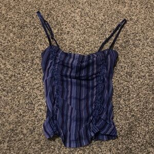 Striped Blue Women's Top